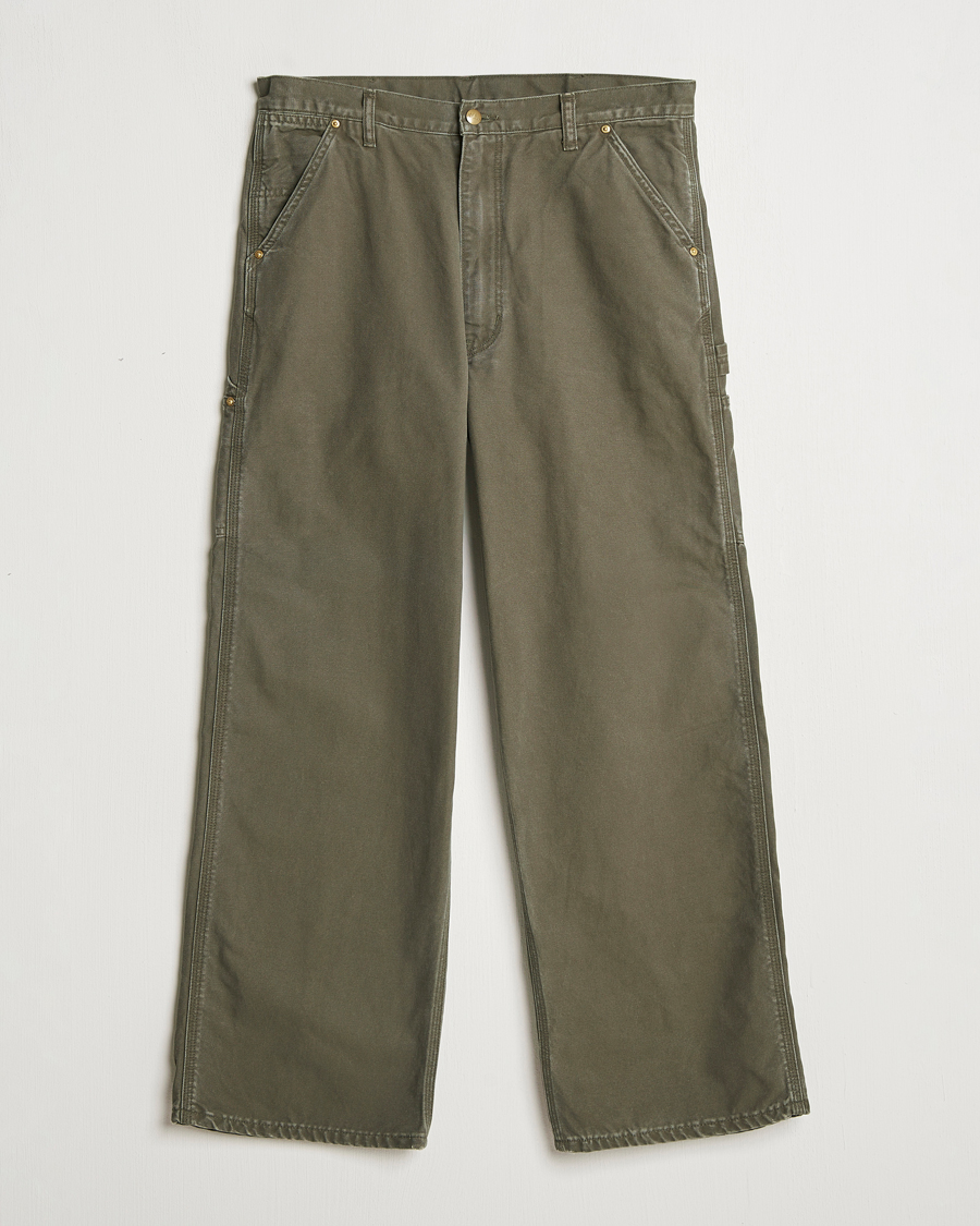 Uomini | Pantaloni | orSlow | Dad Fit Painter Pants Army Green