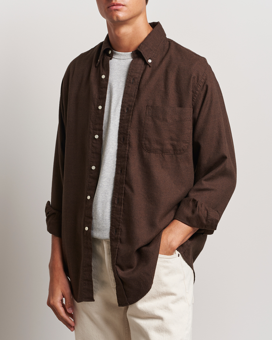 Uomini | orSlow | orSlow | Button Down Shirt Burgundy