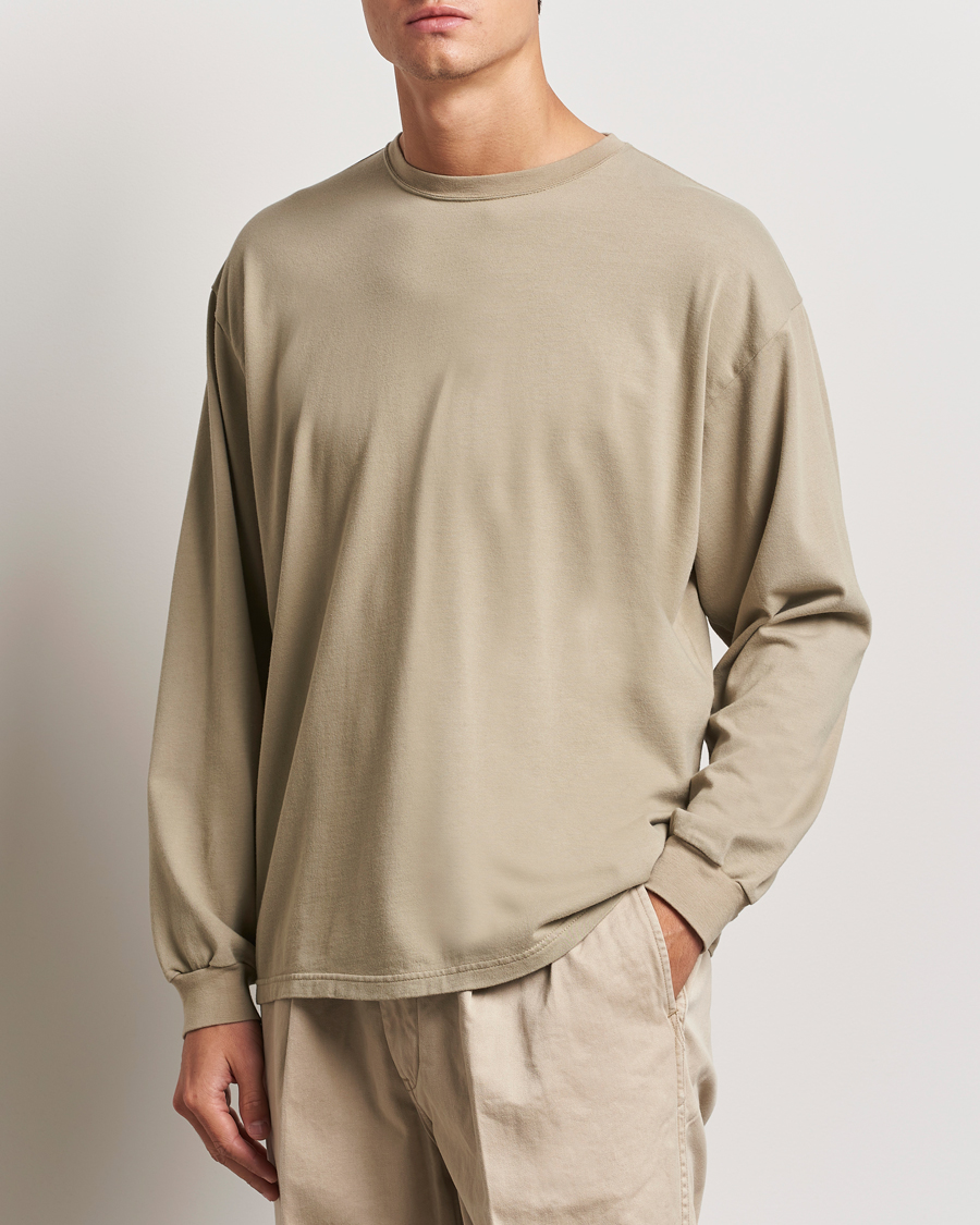 Uomini | Camicie a maniche lunghe | orSlow | Relax Fit Long Sleeve T-Shirt Olive Drab