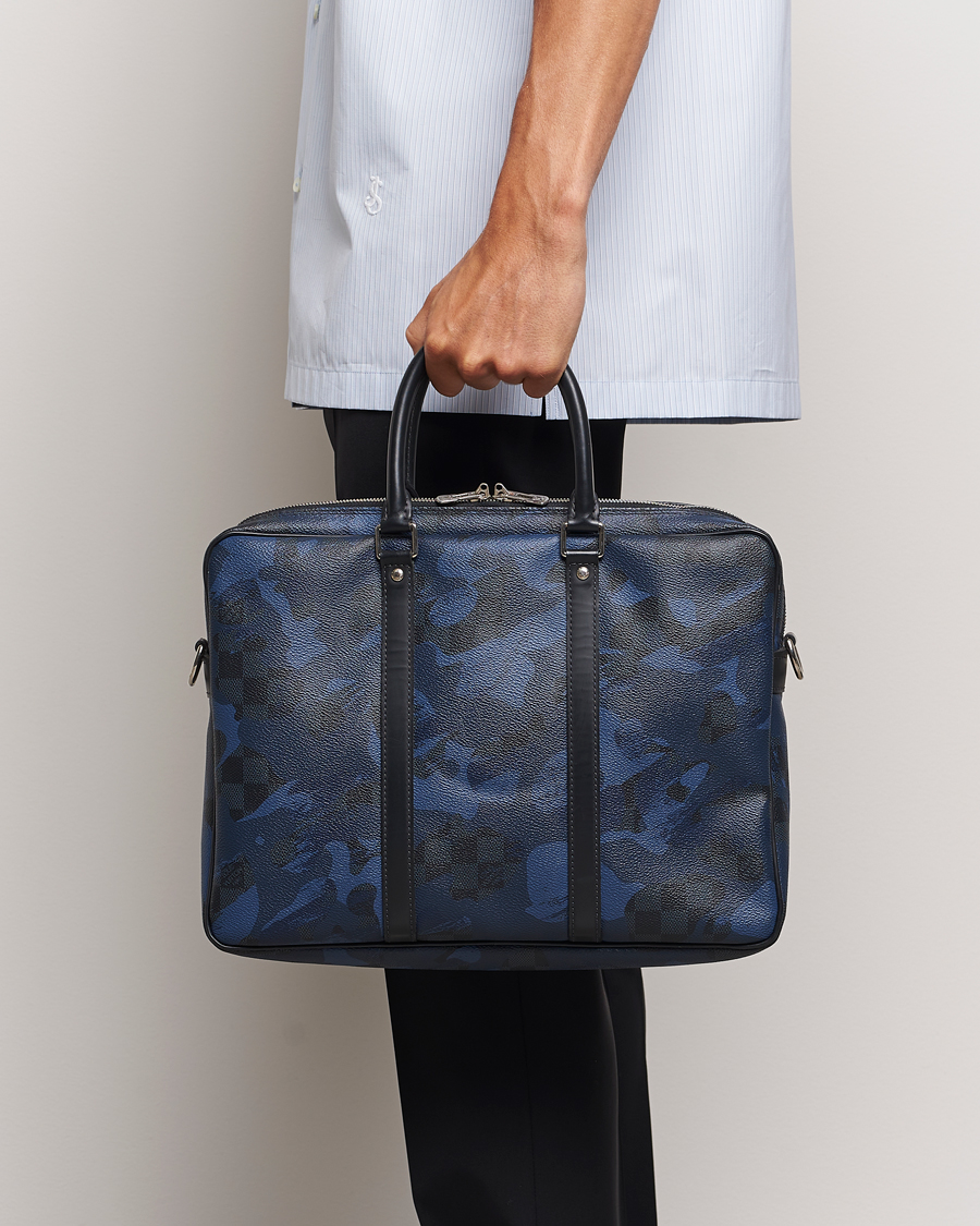 Uomini | Accessori Pre-owned | Louis Vuitton Pre-Owned | Porte-Documents Voyage Briefcase Navy Blue