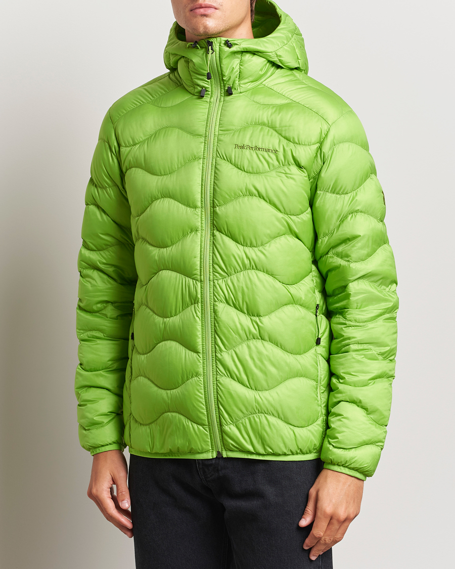 Uomini | Piumini | Peak Performance | Helium Down Hooded Jacket Stand Out Green