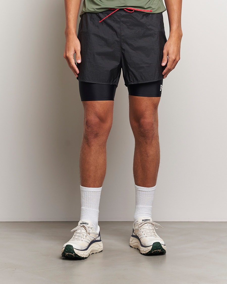 Uomini | Pantaloncini | District Vision | Ripstop Layered Trail Shorts Black