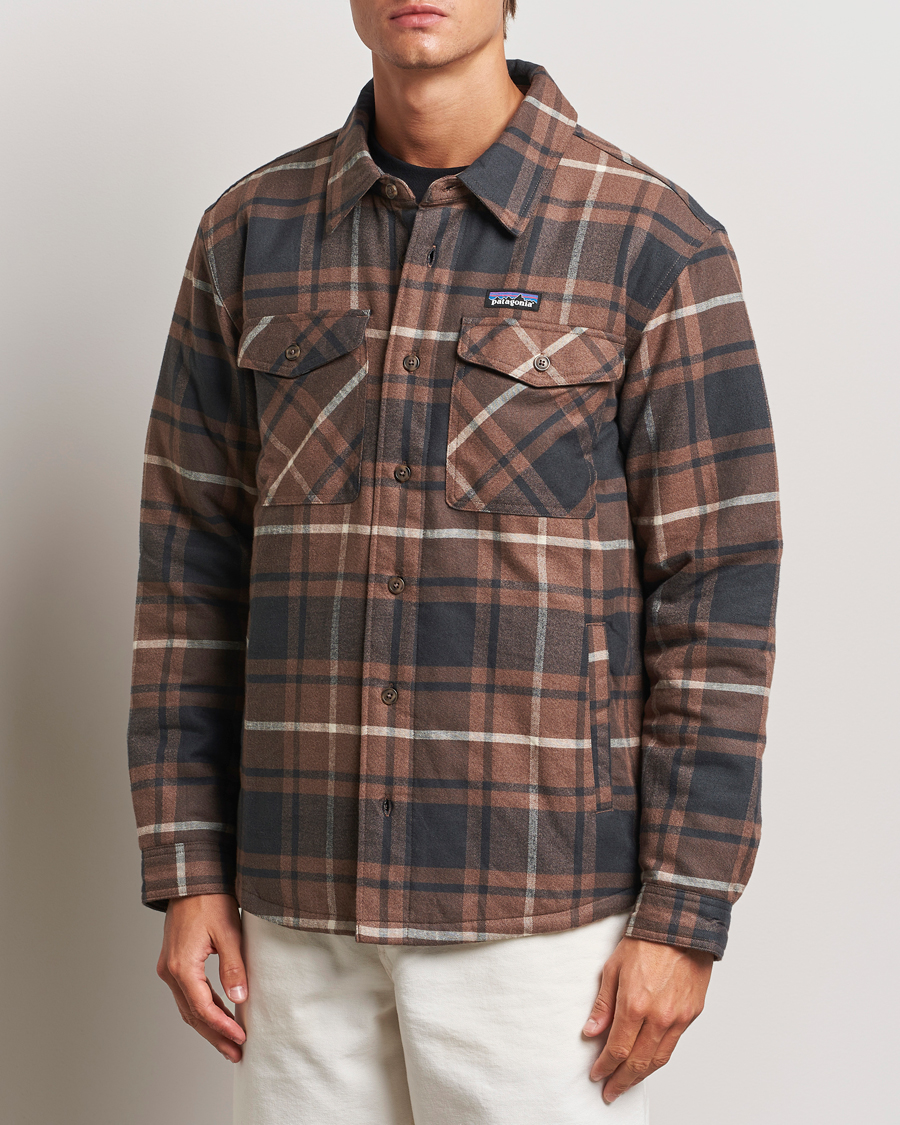 Uomini | Active | Patagonia | Lightweigt Insulated Fjord Flannel Shirt Brown