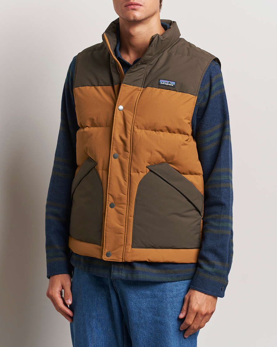 Uomini | Giacche da esterno | Patagonia | Downdrift Vest Brown