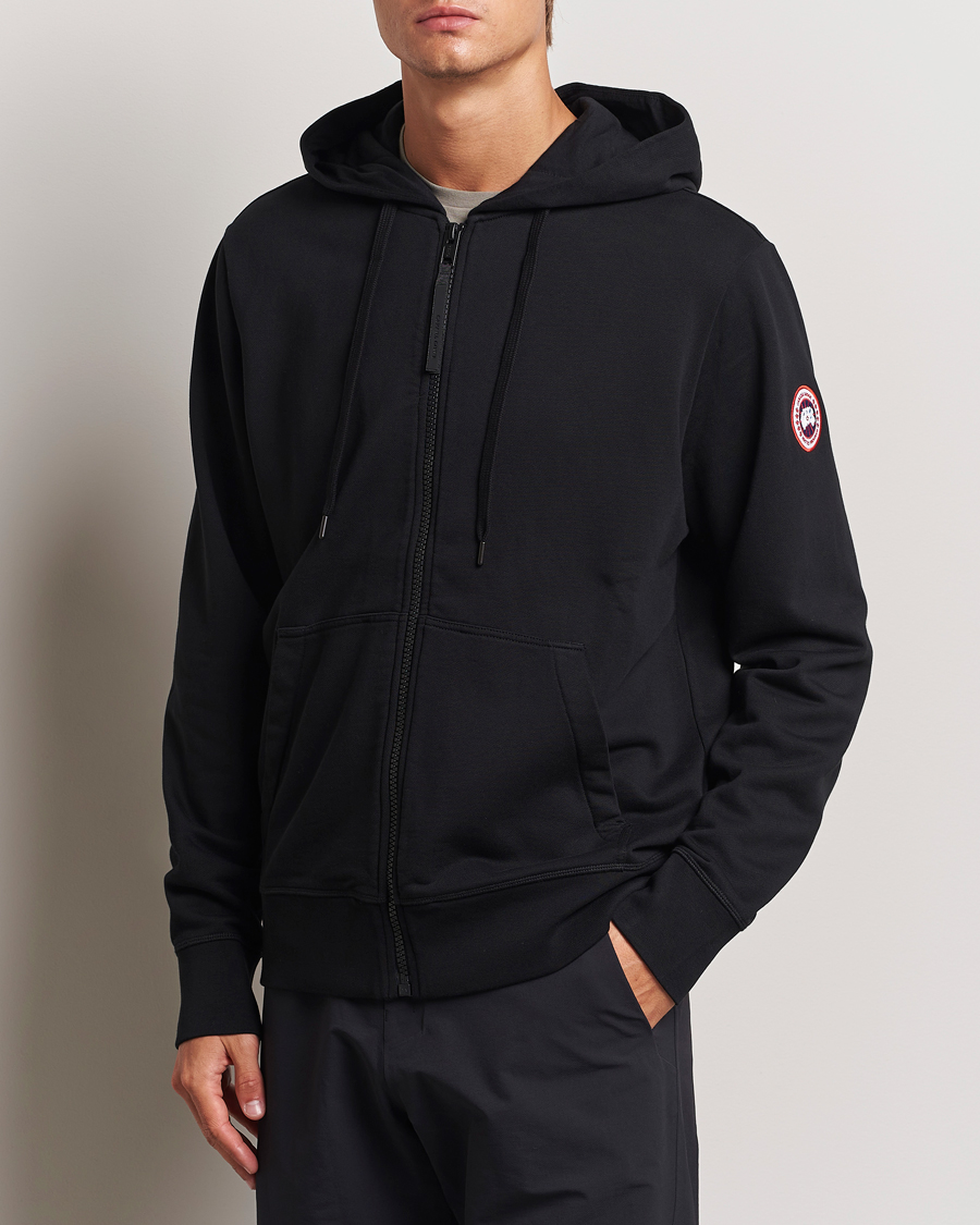 Uomini | Canada Goose | Canada Goose | Huron Full Zip Hoodie Black