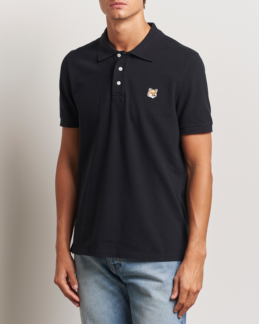 Uomini | Contemporary Creators | Maison Kitsuné | Fox Head Polo Black