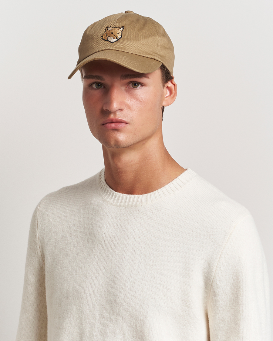 Uomini | Cappelli con visiera | Maison Kitsuné | Fox Head Cap Chino Beige