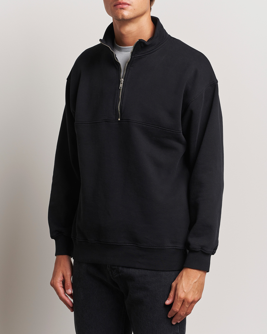 Uomini | Colorful Standard | Colorful Standard | Classic Organic Half-Zip Deep Black