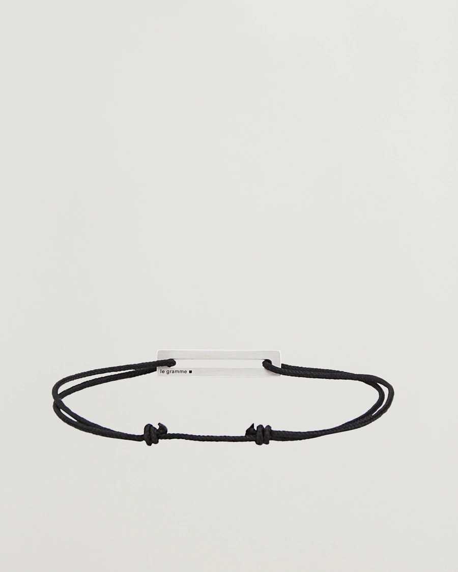 Uomini |  | LE GRAMME | Lacquered Cord Bracelet Red