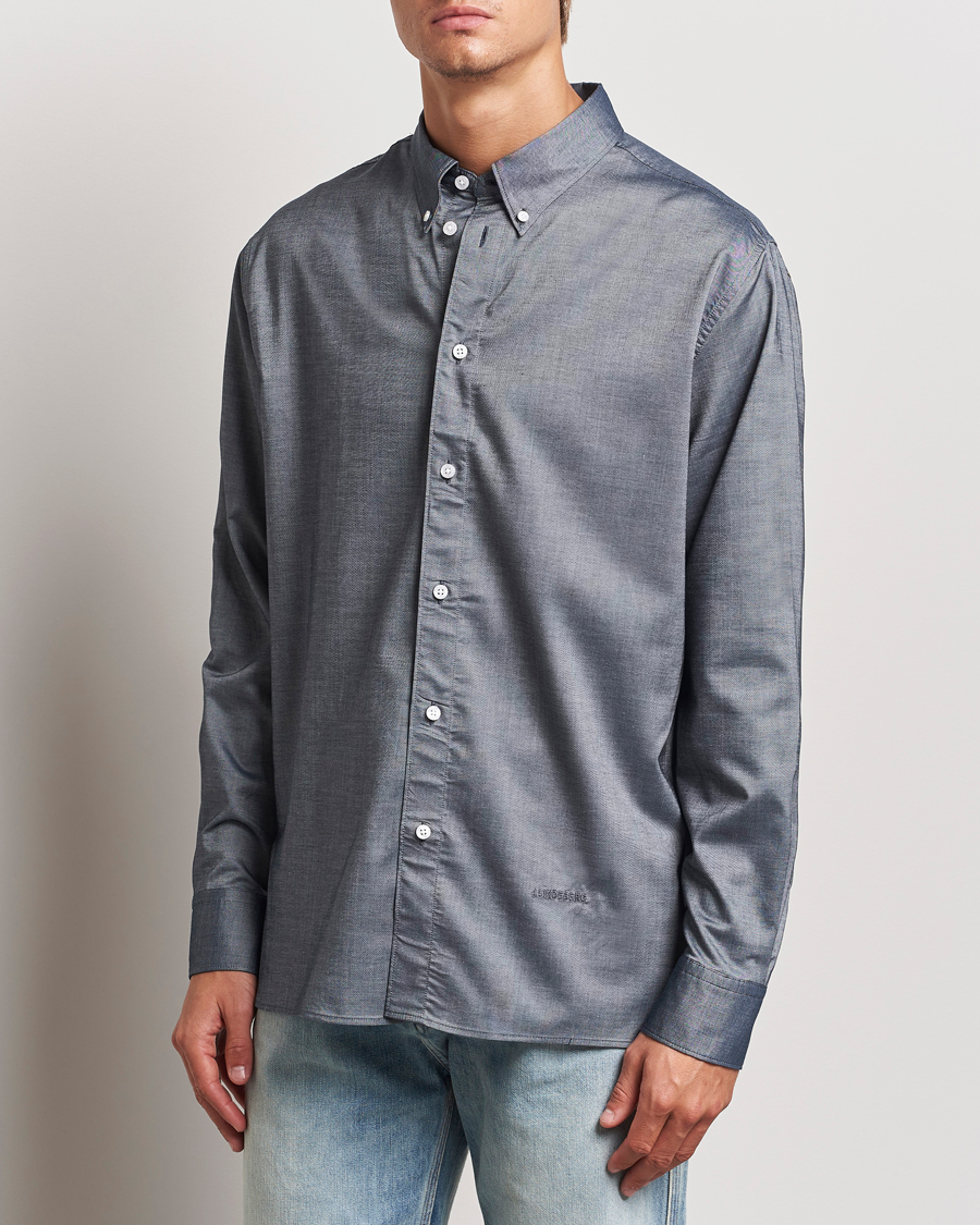 Uomini | Reparti | J.Lindeberg | Regular Stretch Oxford Shirt Navy