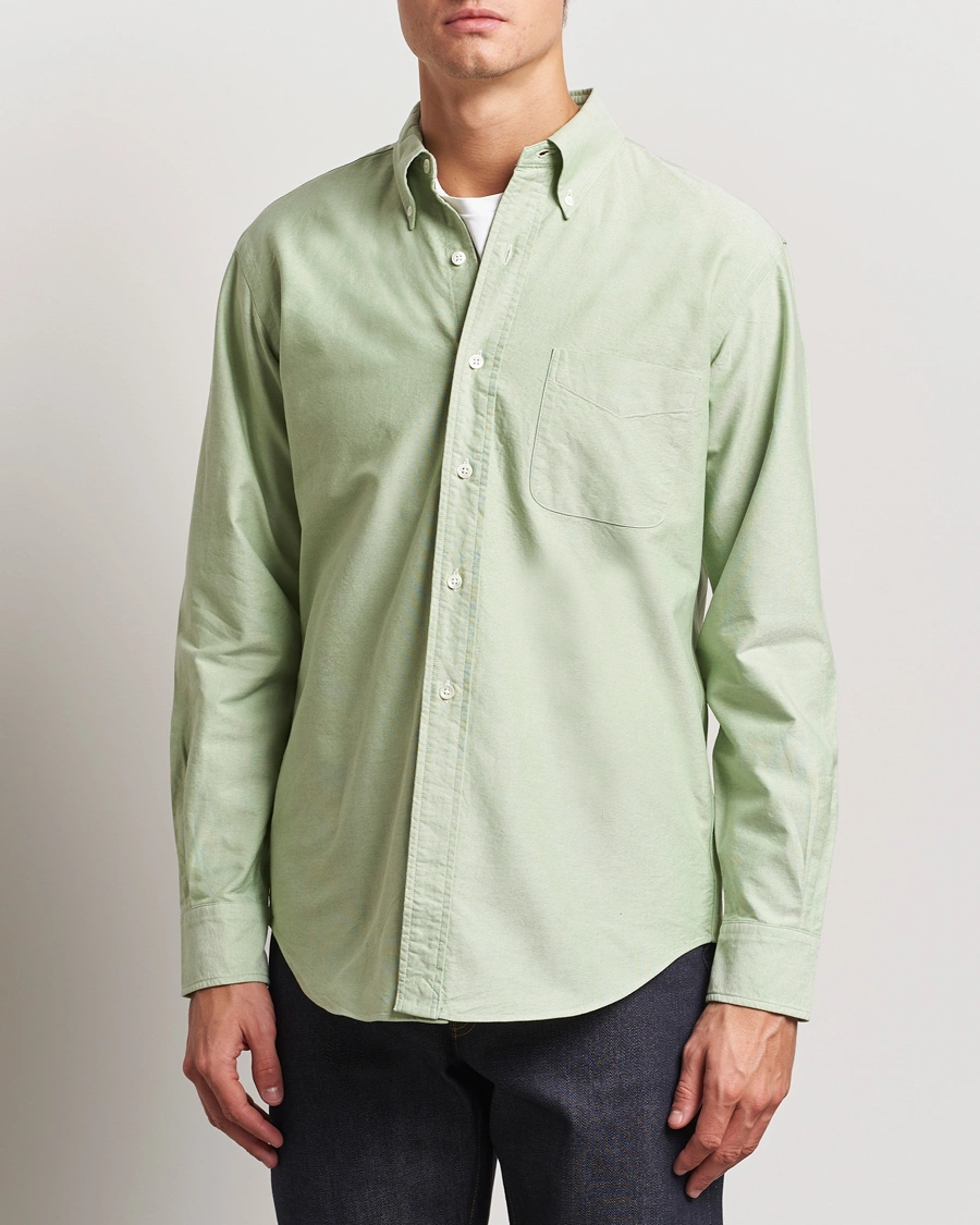 Uomini |  | Kamakura Shirts | Vintage Ivy Oxford Button Down Shirt Green