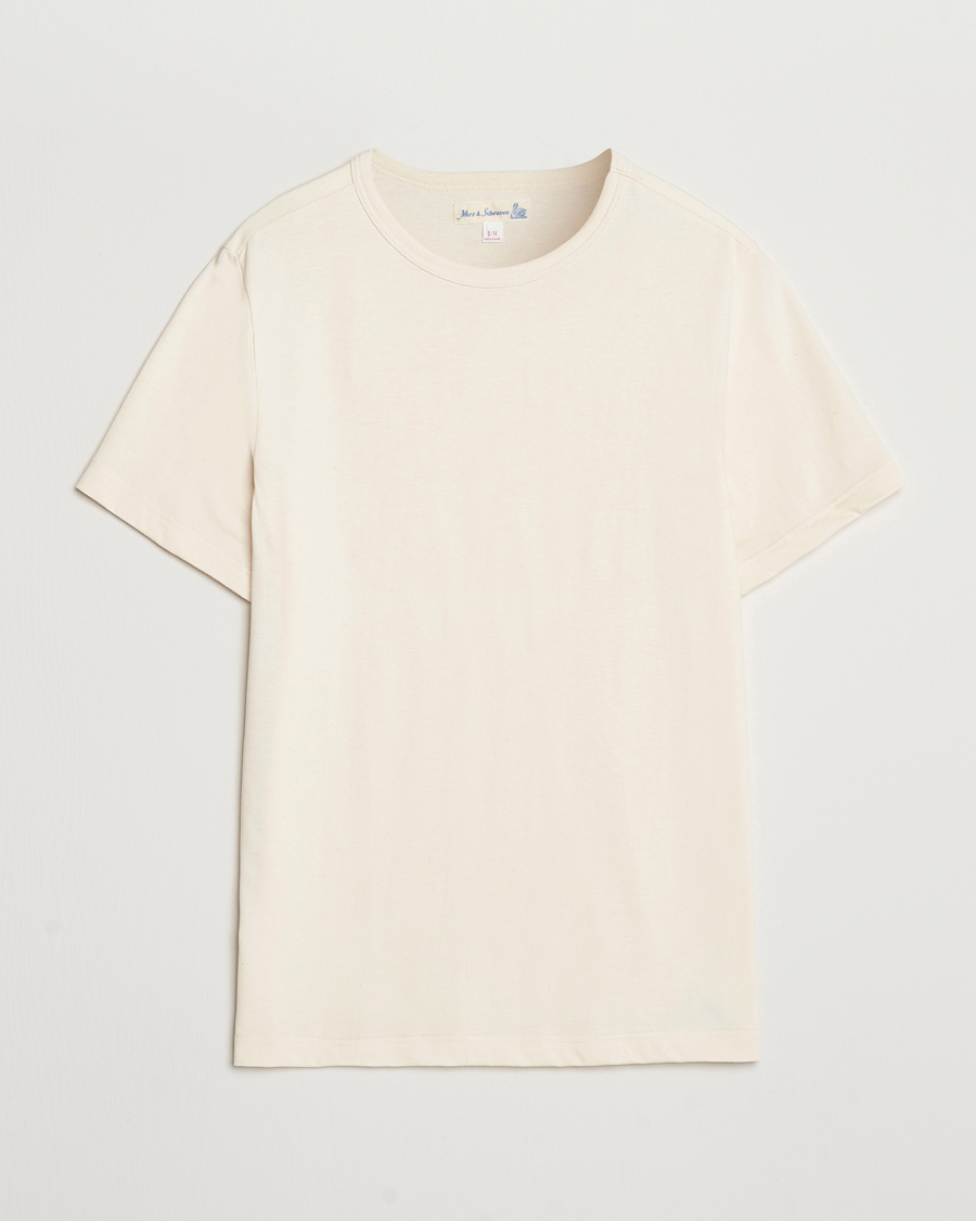 Uomini | T-shirt | Merz b. Schwanen | 1950s Classic Loopwheeled Nature