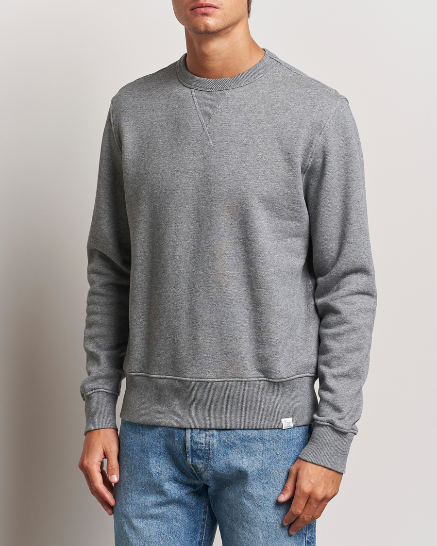 Uomini | Merz b. Schwanen | Merz b. Schwanen | Vintage Fleece Crew Neck Sweatshirt Grey Melange