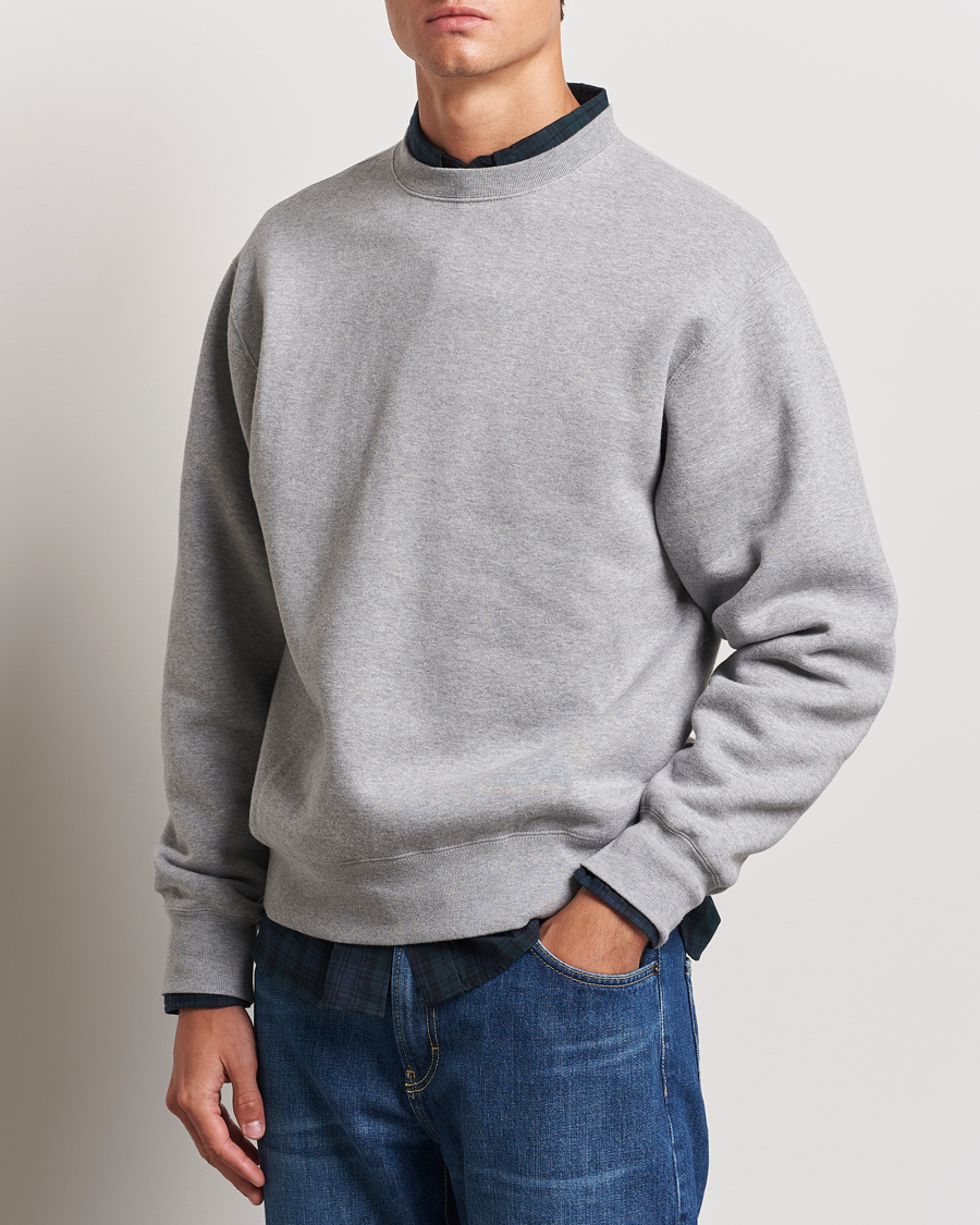 Uomini | Maglieria | BEAMS PLUS | Japanese Cotton Sweatshirt Grey