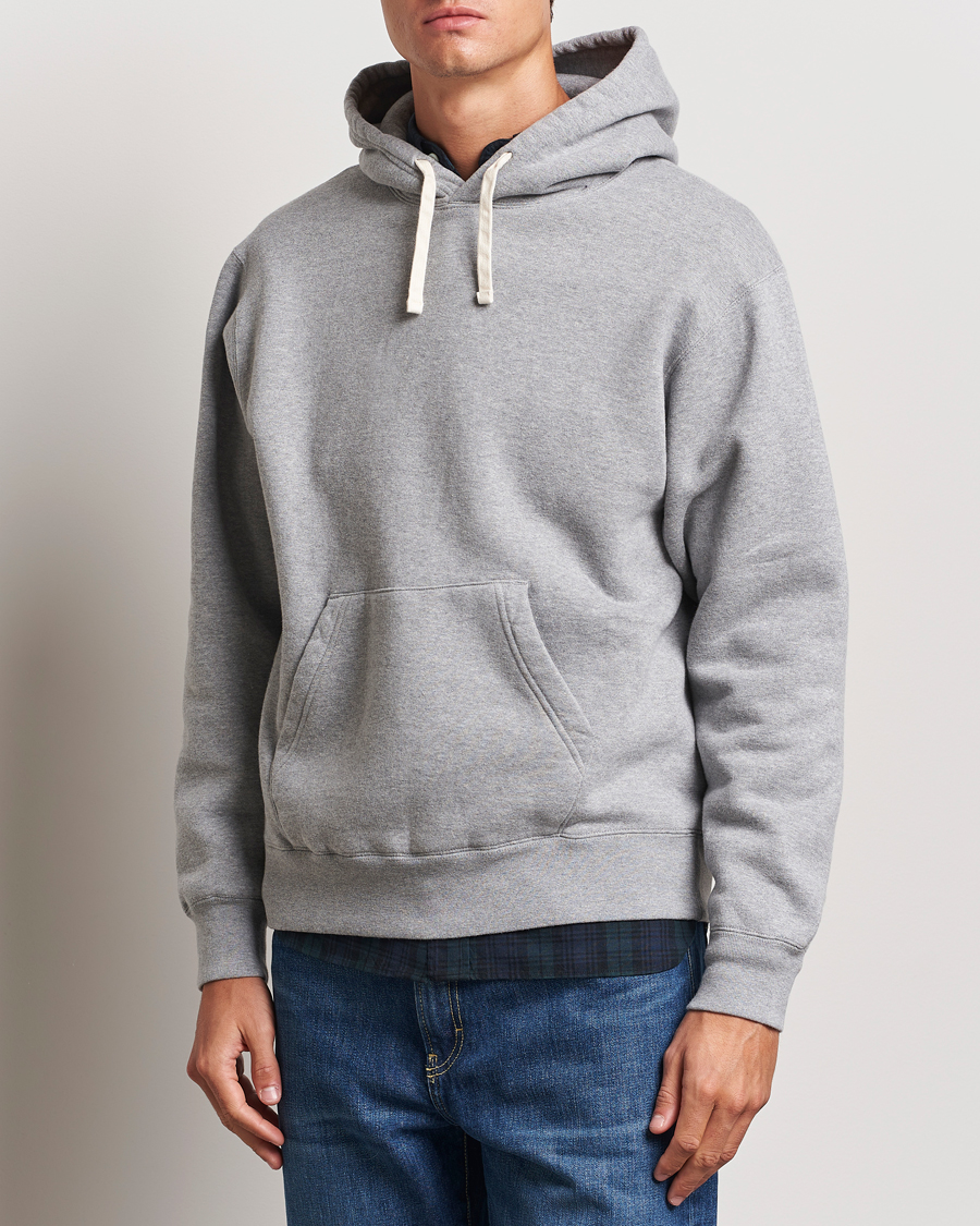 Uomini | Maglieria | BEAMS PLUS | Japanese Cotton Hoodie Grey