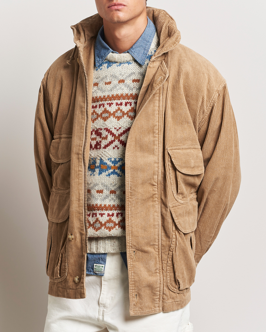 Uomini | Giacche da campo | BEAMS PLUS | Corduroy Field Coat Khaki