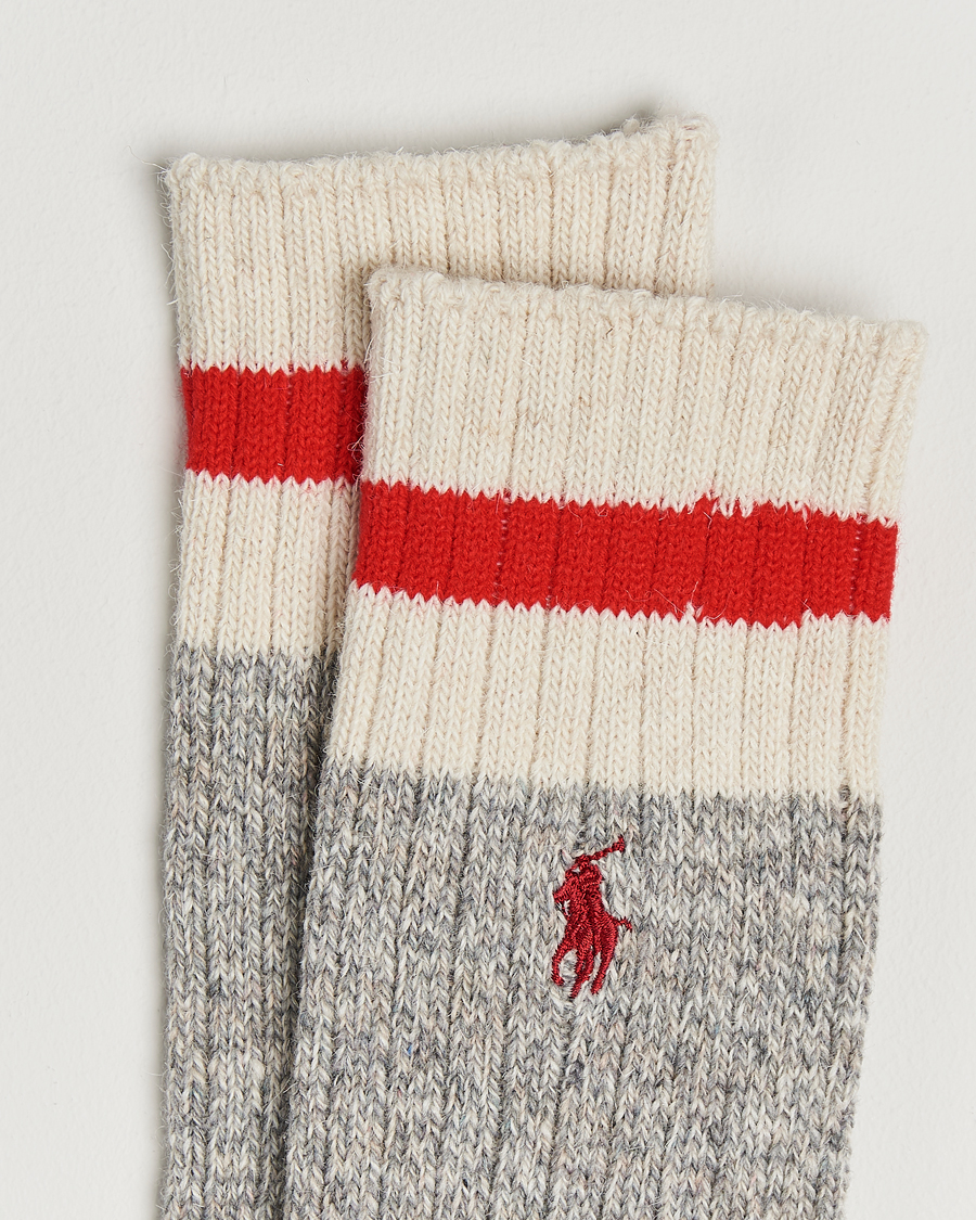 Uomini |  | Polo Ralph Lauren | Wool Rag Boot Sock Grey Heather