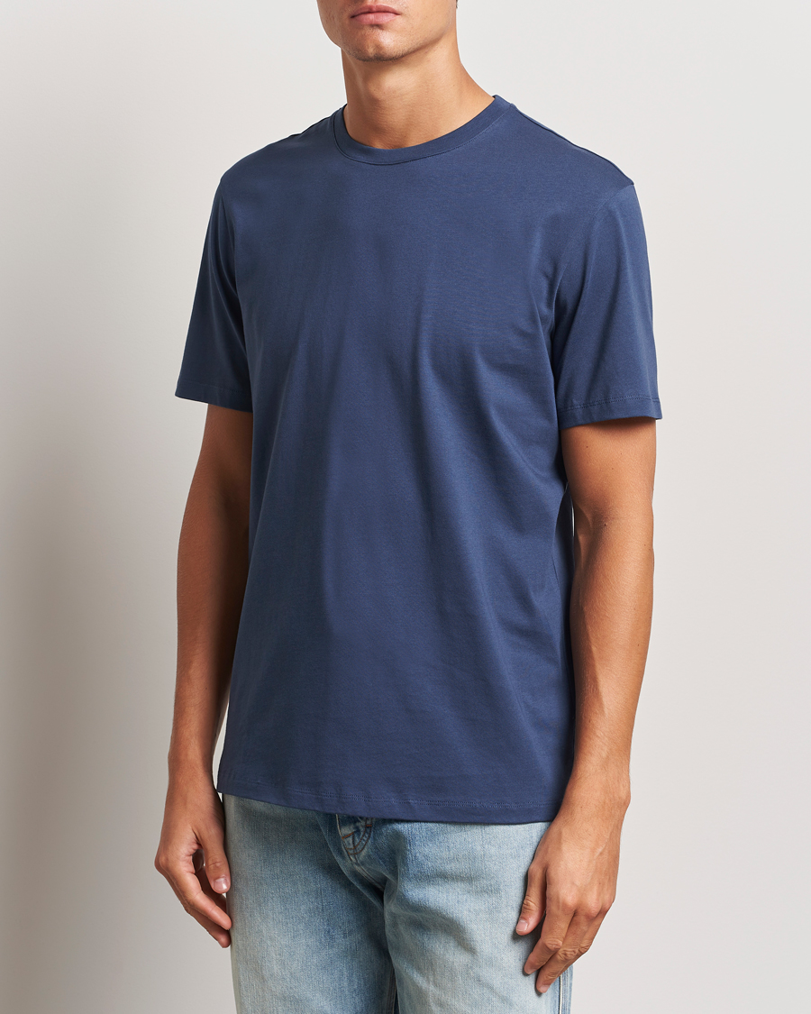 Uomini | T-shirt | A Day\'s March | Midweight T-Shirt Brewers Blue