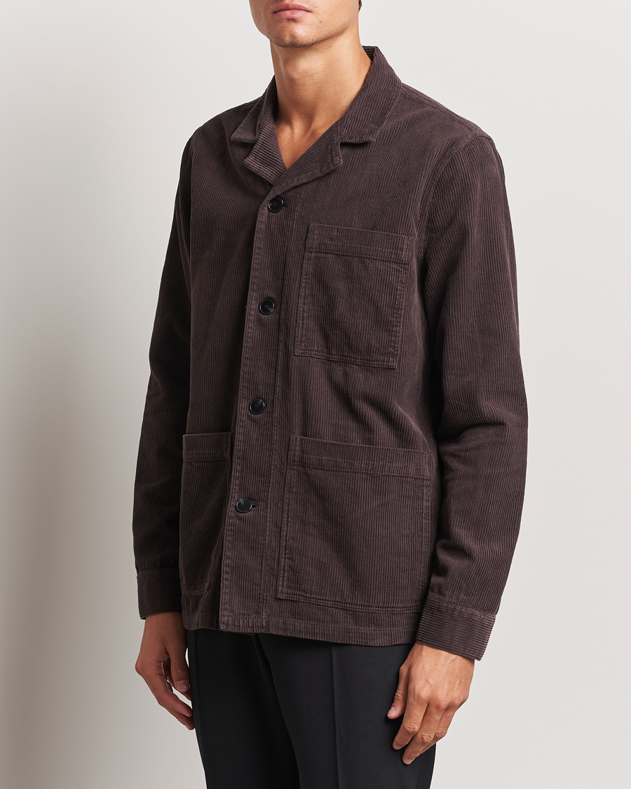 Uomini |  | A Day\'s March | Banagher Corduroy Overshirt Chocolate