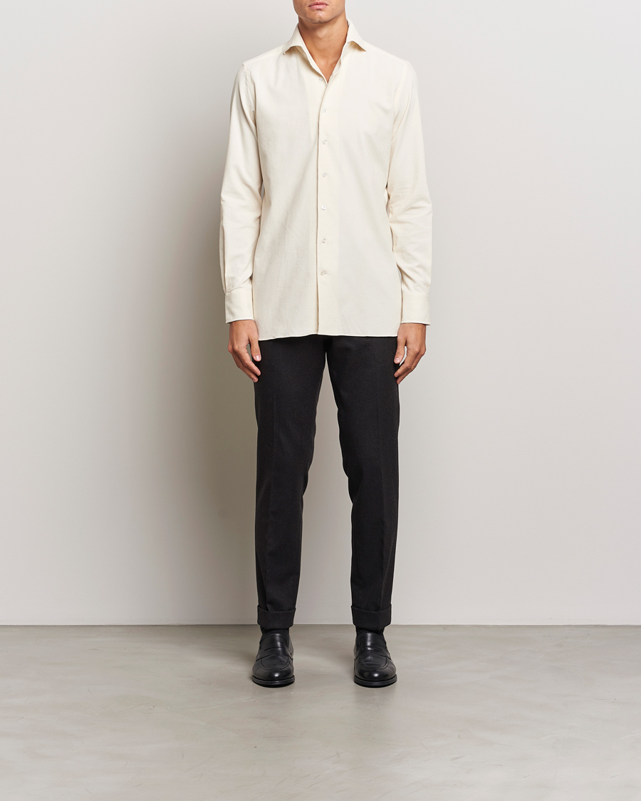 Uomini |  | 100Hands | Japan Corduroy Shirt Off White