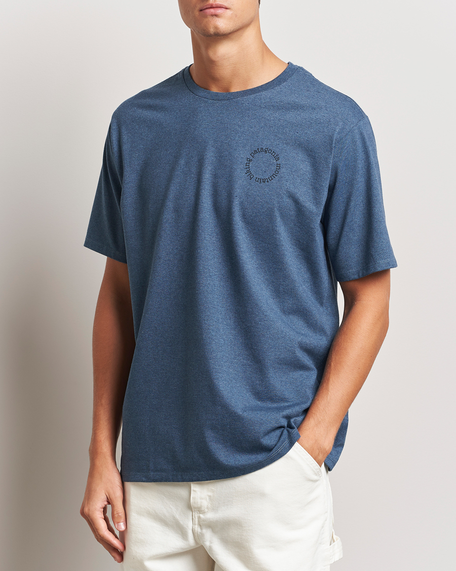 Uomini | T-shirt | Patagonia | Spoke Stencil Responsibili T-Shirt Utility Blue