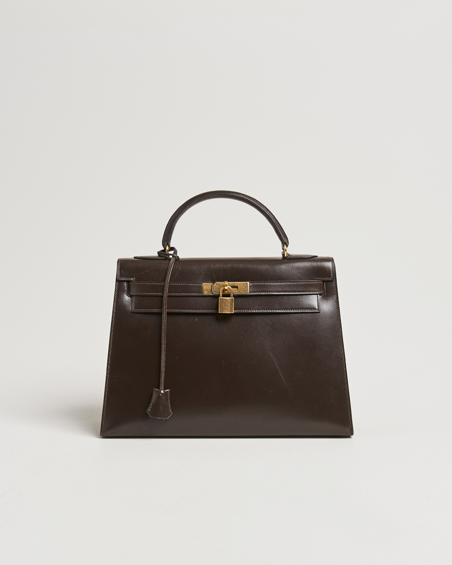 Uomini | Hermès Pre-Owned Kelly 32 Handbag Brown | Hermès Pre-Owned | Kelly 32 Handbag Brown