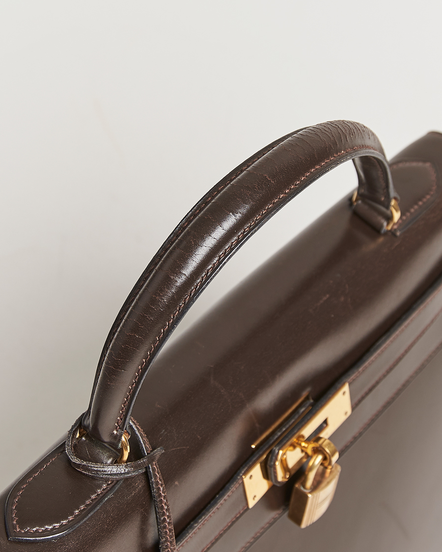 Uomini | Hermès Pre-Owned Kelly 32 Handbag Brown | Hermès Pre-Owned | Kelly 32 Handbag Brown