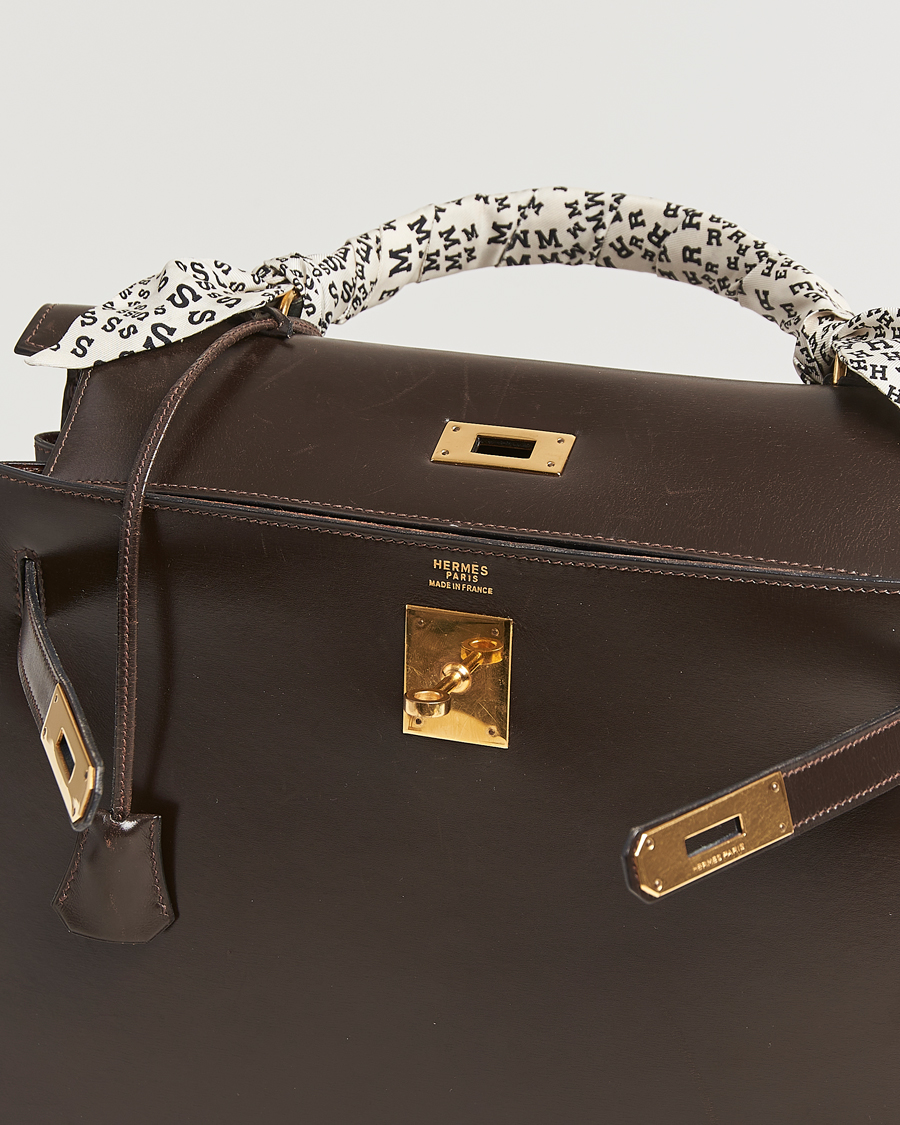Uomini | Hermès Pre-Owned Kelly 32 Handbag Brown | Hermès Pre-Owned | Kelly 32 Handbag Brown