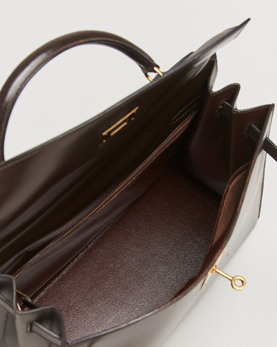Uomini | Hermès Pre-Owned Kelly 32 Handbag Brown | Hermès Pre-Owned | Kelly 32 Handbag Brown