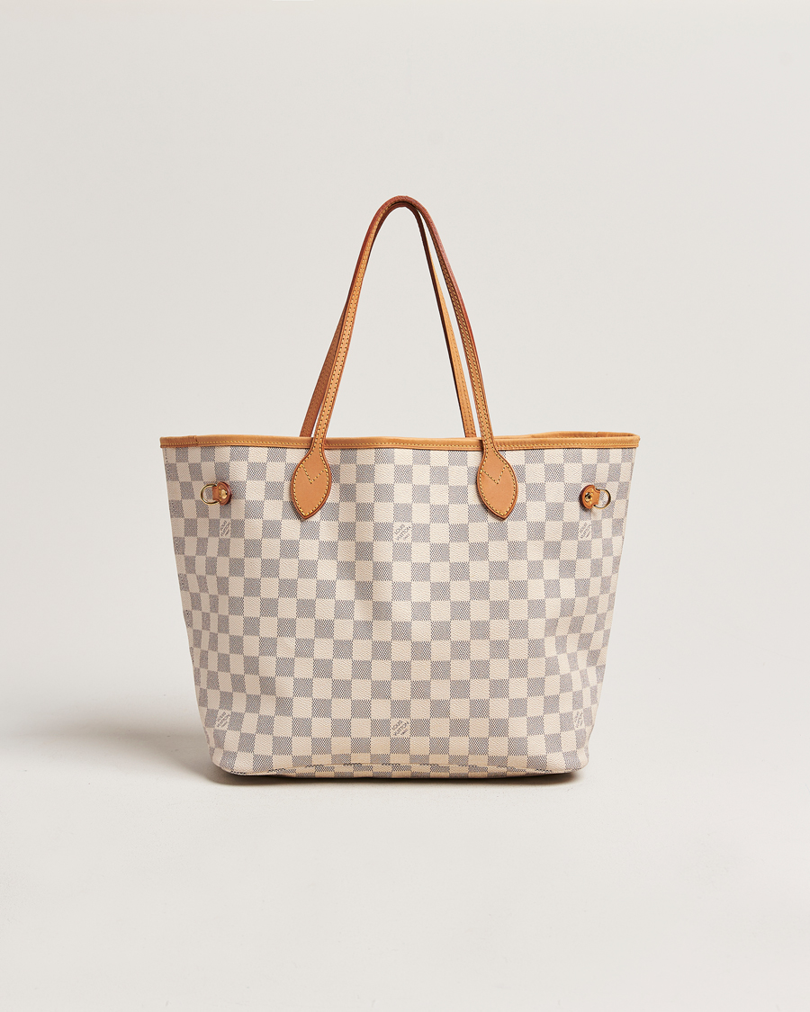 Uomini | Louis Vuitton Pre-Owned Neverfull MM Totebag Damier Azur | Louis Vuitton Pre-Owned | Neverfull MM Totebag Damier Azur