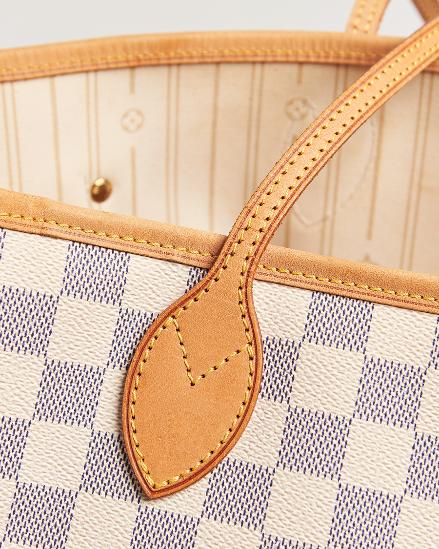 Uomini | Louis Vuitton Pre-Owned Neverfull MM Totebag Damier Azur | Louis Vuitton Pre-Owned | Neverfull MM Totebag Damier Azur