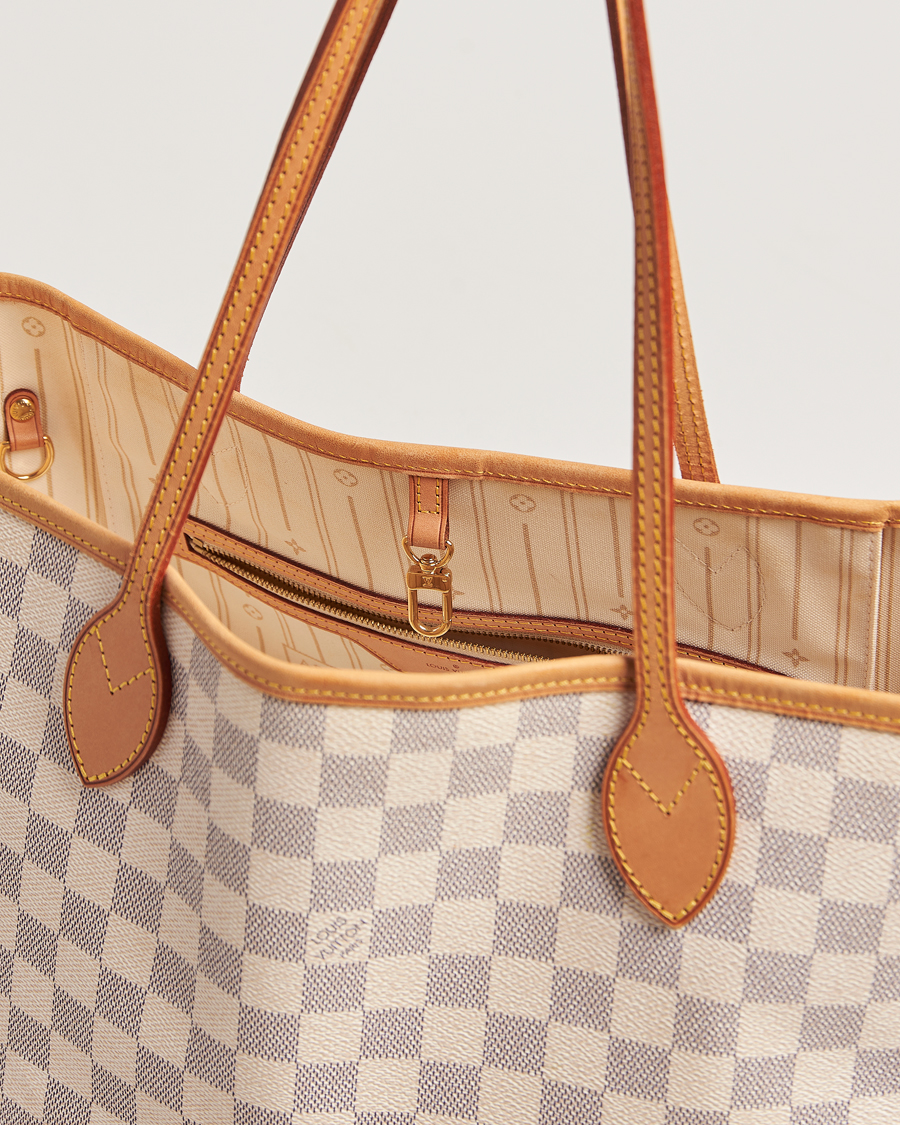 Uomini | Louis Vuitton Pre-Owned Neverfull MM Totebag Damier Azur | Louis Vuitton Pre-Owned | Neverfull MM Totebag Damier Azur