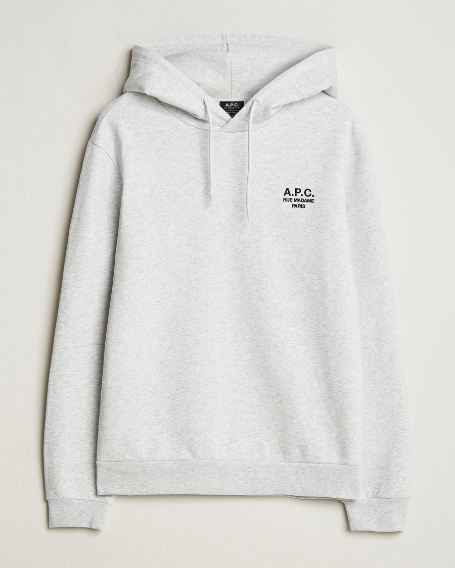 Uomini | Maglieria | A.P.C. | Rue Madame Hoodie Heather Grey/Black