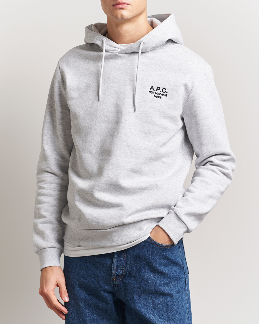 Uomini | Maglieria | A.P.C. | Rue Madame Hoodie Heather Grey/Black