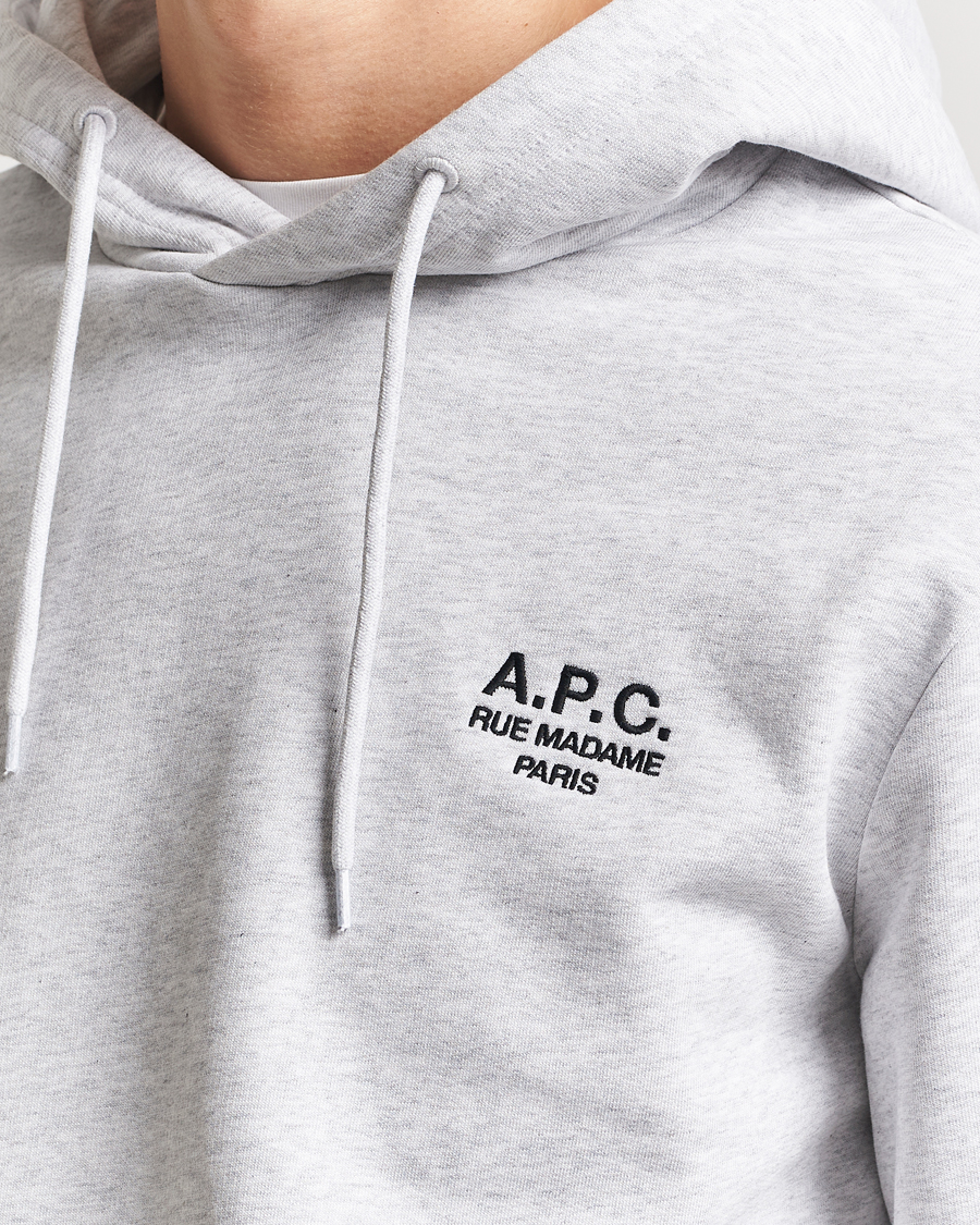 Uomini | Maglieria | A.P.C. | Rue Madame Hoodie Heather Grey/Black