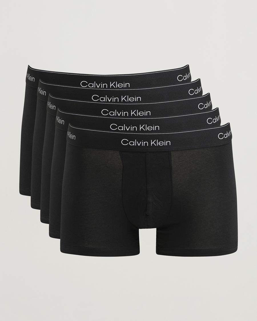 Uomini | Biancheria intima | Calvin Klein | 5-Pack Icon Cotton Stretch Trunk Black