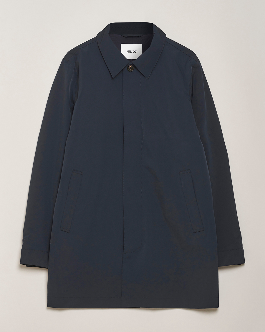 Uomini | Giacche | NN07 | Kim Waterproof Car Coat Navy Blue