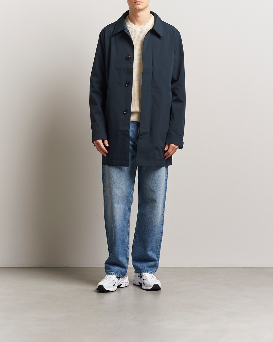 Uomini | Giacche | NN07 | Kim Waterproof Car Coat Navy Blue