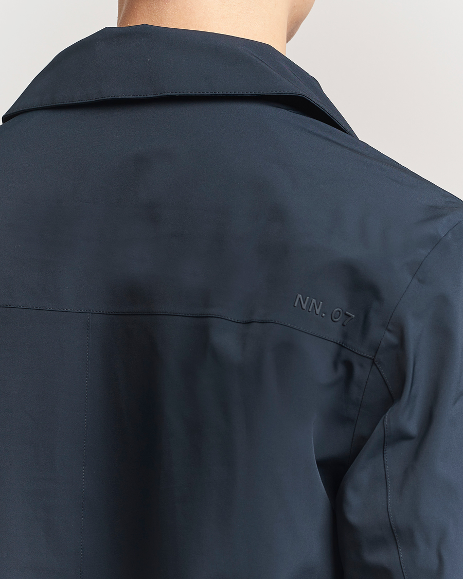 Uomini | Giacche | NN07 | Kim Waterproof Car Coat Navy Blue