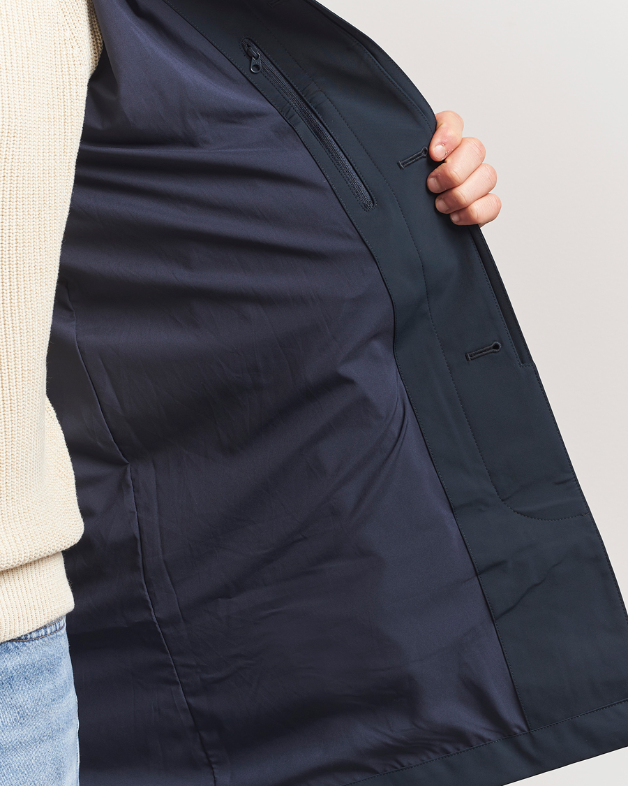 Uomini | Giacche | NN07 | Kim Waterproof Car Coat Navy Blue