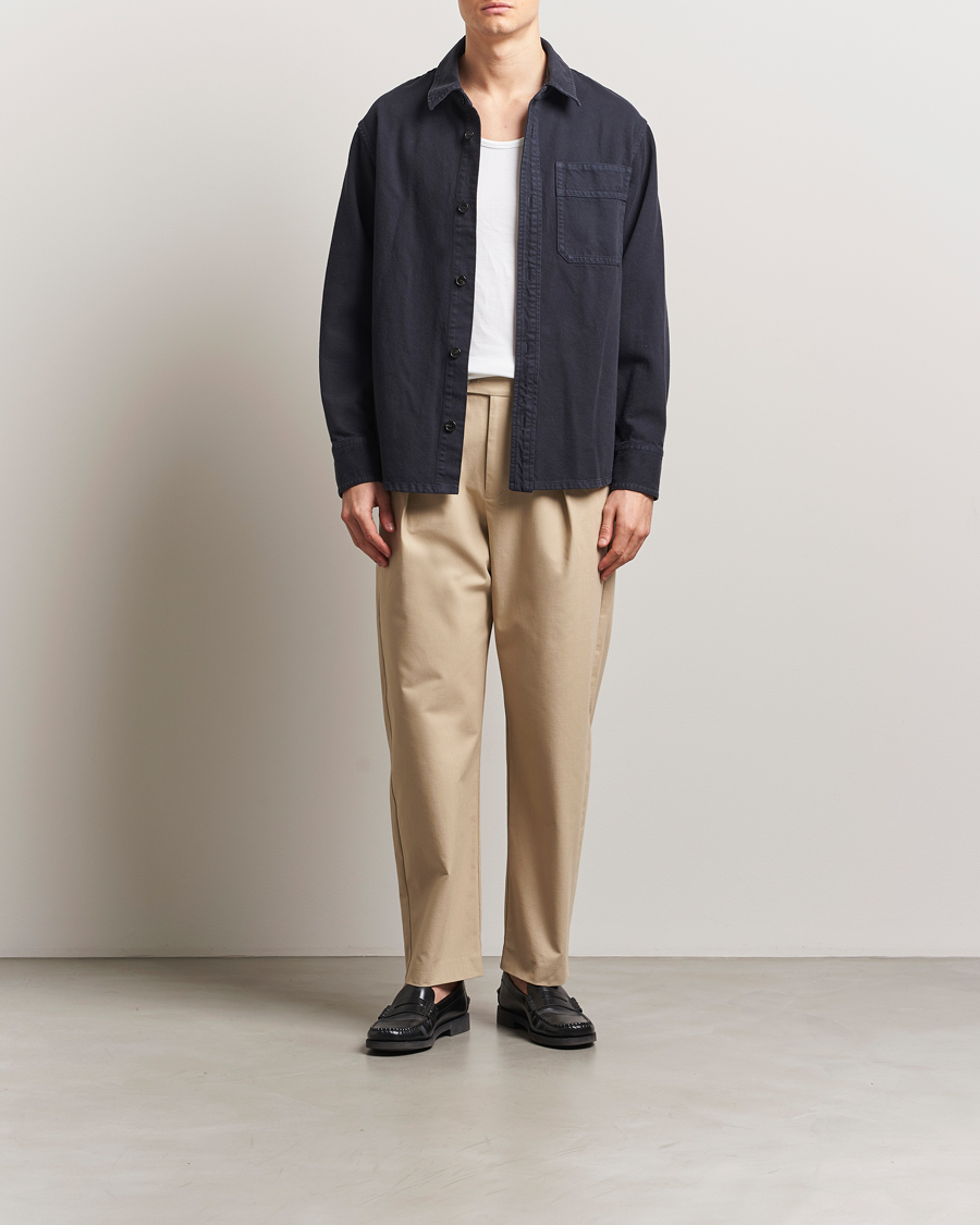 Uomini | Pantaloni | A.P.C. | Renato Pleated Chinos Beige