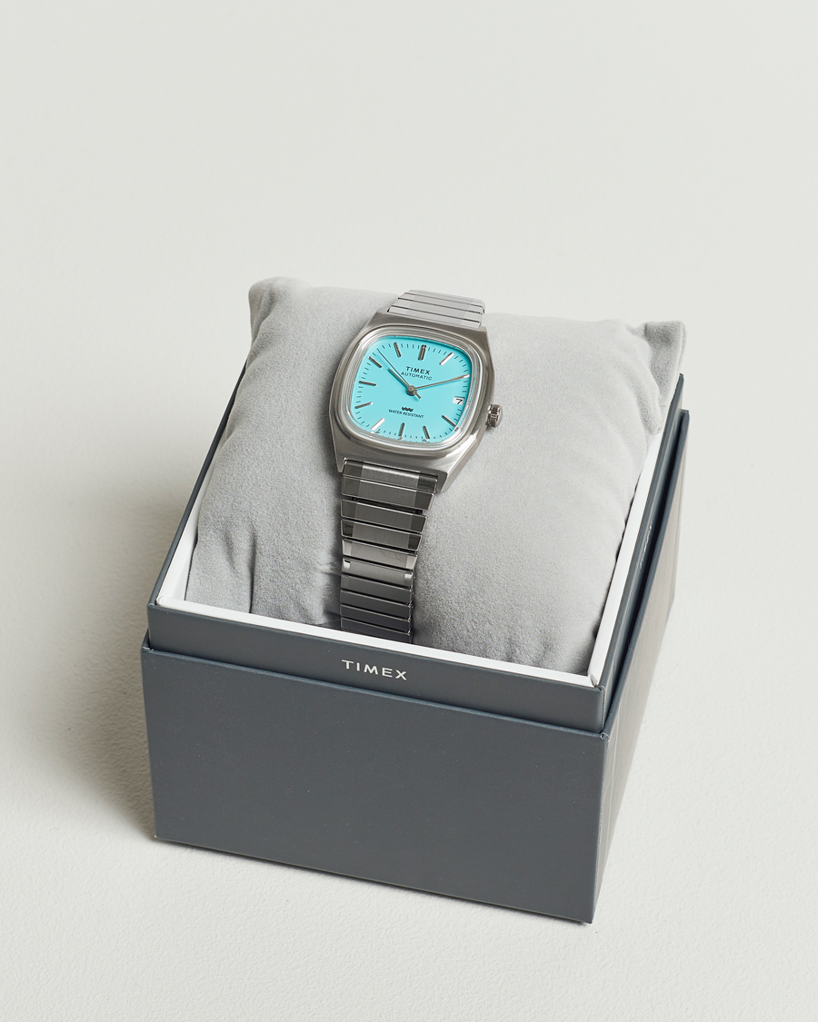 Uomini | Timex Men's Automatic Steel 34mm Aquamarine Dial | Timex | Men's Automatic Steel 34mm Aquamarine Dial