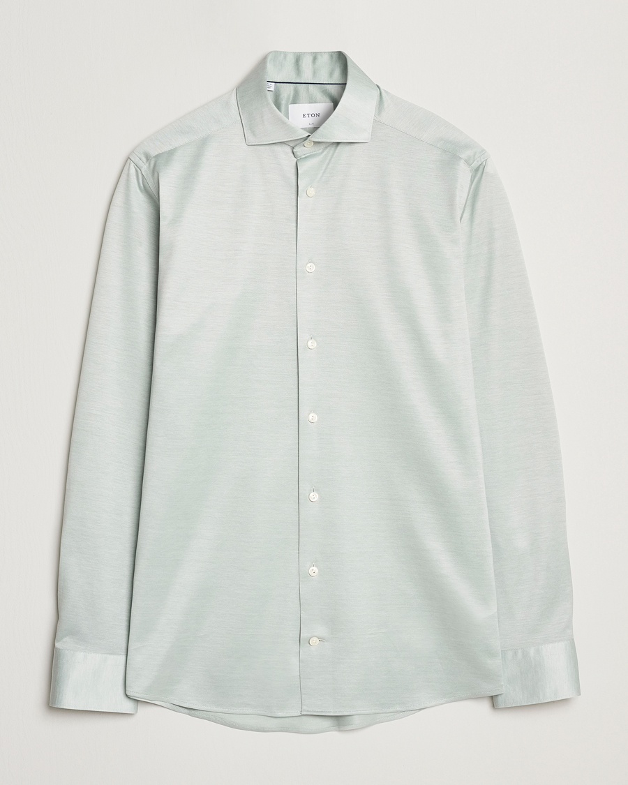 Uomini | Camicie | Eton | Filo Di Scozia Oxford Shirt Light Green
