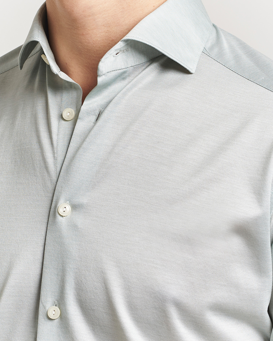 Uomini | Camicie | Eton | Filo Di Scozia Oxford Shirt Light Green