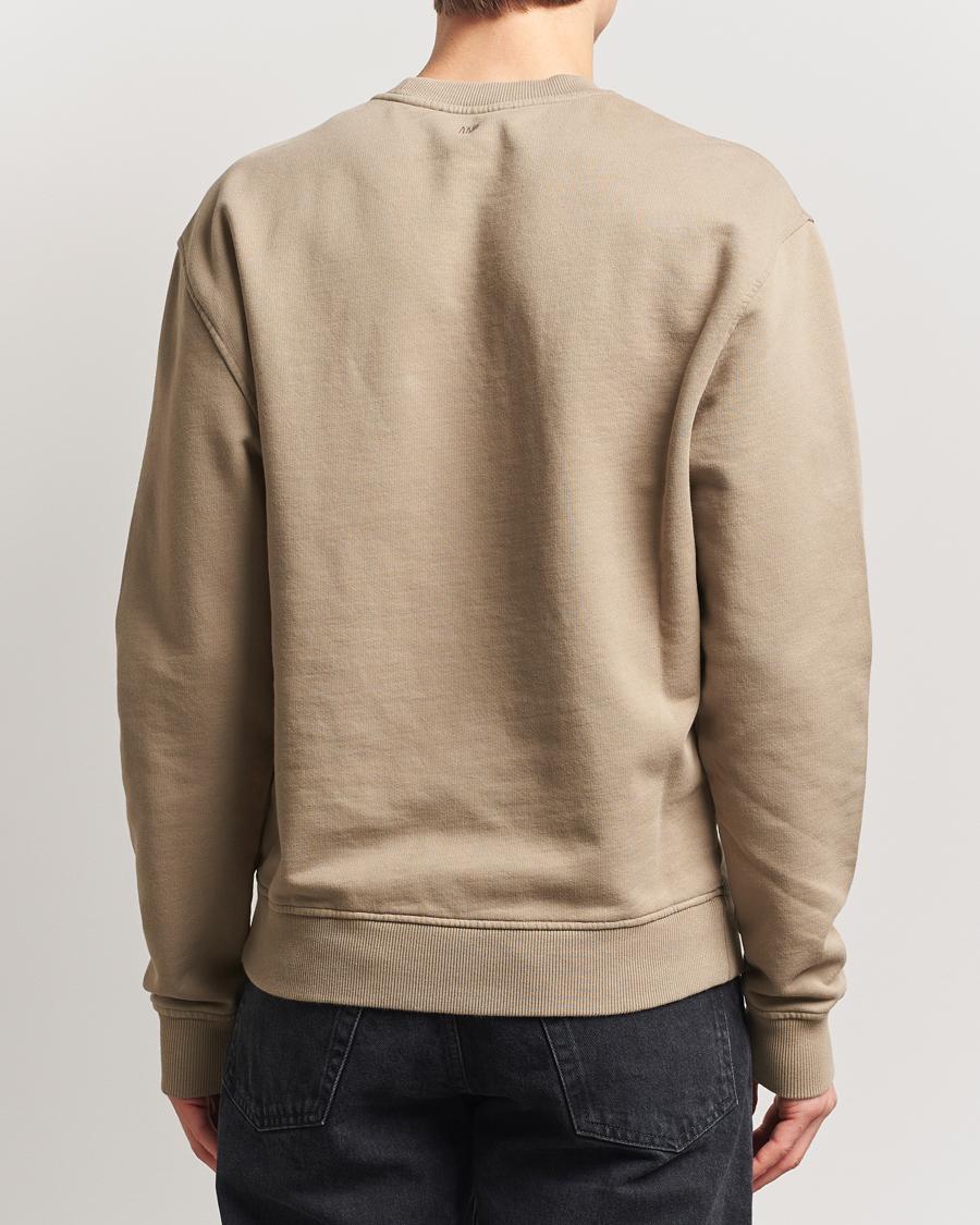 Uomini | Maglieria | AMI | Off White Heart Logo Sweatshirt Beige