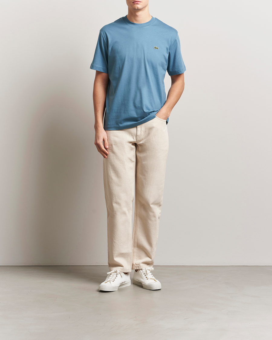 Uomini | T-shirt | Lacoste | Crew Neck T-Shirt Limestone