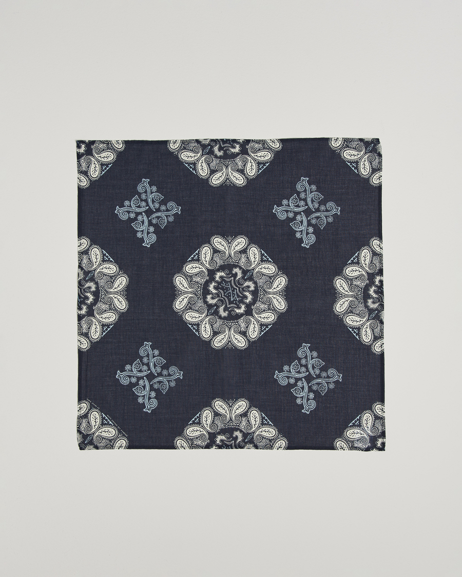 Uomini | Sciarpe | Nudie Jeans | Ingrid Paisley Bandana Navy