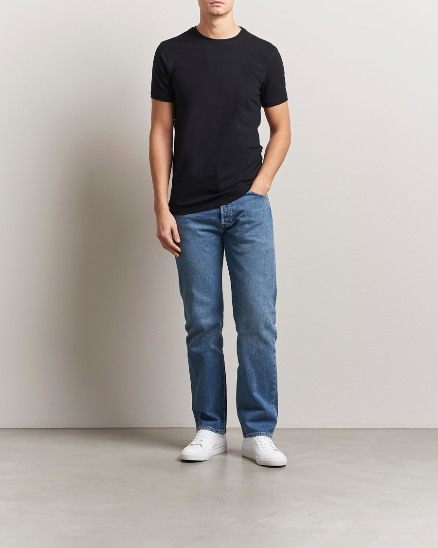 Uomini | T-shirt | Tiger of Sweden | Heimdal 2-Pack Crew Neck T-Shirt Black