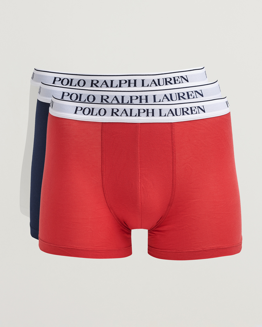 Uomini | Biancheria intima | Polo Ralph Lauren | 3-Pack Trunk Navy/Red/White