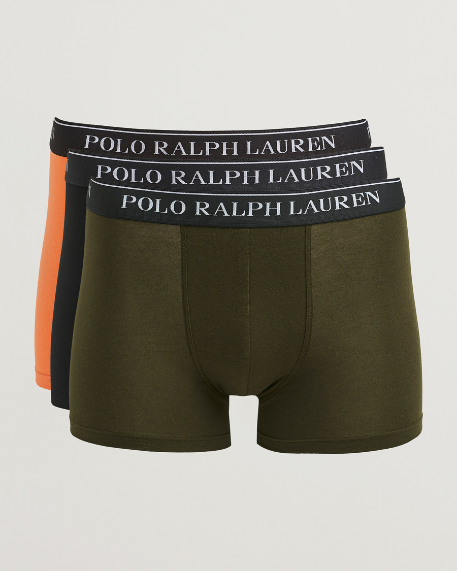 Uomini | Biancheria intima | Polo Ralph Lauren | 3-Pack Trunk Black/Orange/Green